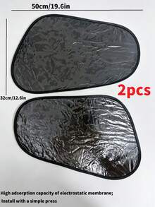 1pc Car Sunshade, Prevents Interior Damage From Summer Sunlight, Car Sunshade Accessory - A - View 13