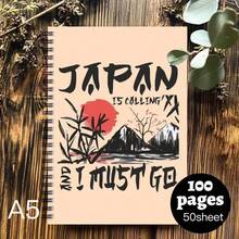 1pc Japanese Style Spiral Notebook - Cherry Blossom & Mount Pastel Design, Travel Women Student Office Elegant Landscape Art Gift Student Planner, Artistic Cover Design, Exquisite Craftsmanship, Japanese Theme & Design Daily Journal Recording Classroom Notes Office Memo Portable Writing Notebook, Suitable For Professionals, Students & Office Use - Perfect Gift Choice, Artistic Cover Design - One Book (50 Pages, 100 Pages) - View 8