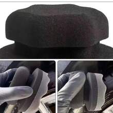 3, Multifunctional All-In-One Handheld Car Wash Tool, Sponge Surface For Waxing, Polishing And Wiping, Brush Head For Tire Crevice Dirt, No Need For Multiple Tools For Home Car Washing, Practical Car Wash Accessory - Wavy Car Wash Sponge - View 3