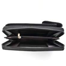 Women's Vertical Wallet Phone Mini Crossbody Bag Multi-Functional Fashion Wallet, Built-In Card Slots And Upright Phone Pocket/Phone Case/Phone Wallet Bag, Designed For Women Small Crossbody Wallet/Handbag/Wallet - Black - View 3