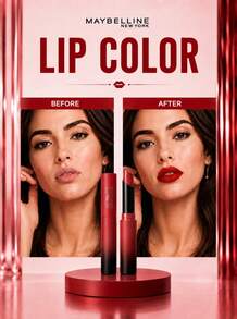 Maybelline Matte Slim Lipstick #899 1.7g, tekstur cokelat, hasil akhir matte, tidak membuat bibir kering, ringan dan lembut, membuat bibir tampak lebih penuh, sempurna untuk pemotretan sehari-hari. - Lipstik Matte Slim Maybelline 899 - View 10