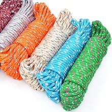 4pcs Reflective Tent Guy Ropes (Random Color), 10m/393.7in, Camping Tent Windproof Rope With Reflective Dots, Heavy Duty Nylon Tent Guide Rope, Suitable For Camping, Hiking, Backpacking, Outdoor Awning/Tarp Fixing Rope Accessories, Used For Fixing And Dragging Items, Indoor/Outdoor Clothesline - Multicolor - View 8