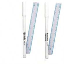 1pc White Eyebrow Skin Marking Pen With Measuring Ruler And Micro-Positioning - White - View 4