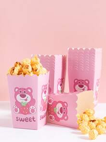 6pcs/12pcs/24pcs Anime Cartoon Theme Party Candy Boxes, Theme Party Gift Boxes, Candy & Cookie Boxes, Party Gift Bags, Party Gift Boxes, Suitable For Birthday Party, Candy And Popcorn Box Decoration, Applicable For Back To School Party, Holiday Essential Party Supplies - Multicolor - View 3