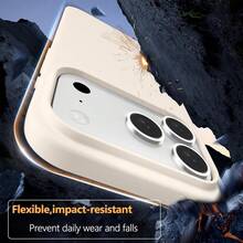 Liquid Silicone Phone Case Compatible With Iphone 18 Pro Max, Soft Anti-Slip Grip | Ultra-Fine Fiber Lining Shockproof Protection, Easy To Clean, Ultra-Thin Design Compatible With IPhone 18 Pro Max/18 Pro/18/17/16/15/14/13/12 Series - antique white - View 2