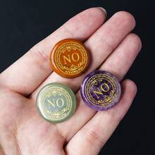 1pc Natural Crystal Yes No Decision Stone, Both Sides Engraved Choice Stone, Quick Divination Stone To Reduce Inner Conflict, Two Option Meditation - Decision Stone - View 8