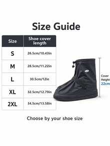 Reusable Waterproof Shoe Covers, Non-Slip Rain Shoe Protector, Zipper Design Outdoor Travel Hiking Shoe Covers - Multicolor - View 8