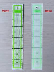 1pc 5x30cm Acrylic Sewing Ruler, Transparent Sewing Ruler With Green & Black Markings, 45 Degree Angle Line For Fabric Cutting, DIY Handmade Sewing Patchwork Measuring Tool - Rectangular Sewing Ruler - View 9