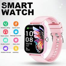 NcmRyu 1.83-Inch Full Touch HD Smart Sports Watch, Men's & Women's Watch, Wireless Calling, SMS, Alarm, Sports Mode, Music Playback, Multi-Function Smart Watch, Compatible With Android Smartphones - Multicolor - View 12