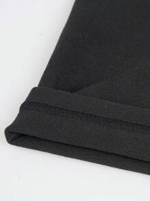 Norcotton قطعة واحدة من السراويل الحرارية للرجال في فصل الخريف/الشتاء، تصميم ذو فتحة أمامية ضيقة، طبقة داخلية محكمة غير منتفخة - الأسود - مشاهدة 5