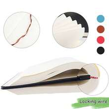 1pc A4/A5 Extra Thick Blank Notebook, Handmade Leather Cover, High Aesthetic & Convenient, Suitable For Sketching, Drawing, Daily Recording, Office, School, Home Use, Back To School Essential - A - View 4