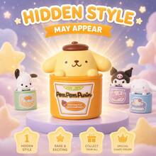 MINISO Sanrio Characters Peekaboo Canister Blind Box Figure, Random 1 Style, For Desk Shelf Room Decor, Birthday Christmas Gift - One Selected at Random - View 2