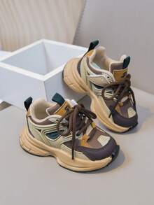 Casual Fashion Baby Sports Shoes Suitable For Daily Wear - Khaki - View 3