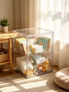 Transparent Multi-Layer Storage Box, Suitable For Storing Various Baby Bottles, Formula Powder And Other Feeding Supplies, Daily Indoor Storage - Clear - View 6