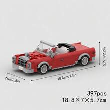 MIKEMENG 411片經典MOC積木賽車套裝，成人DIY汽車玩具模型，適合收藏，城市科技冠軍盃系列，適合作為生日、萬聖節、聖誕節送給男友、丈夫的禮物 - 型號 - 查看 15