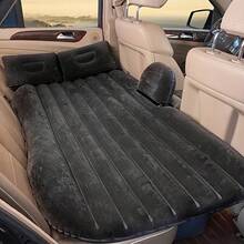 1pc Modern Minimalist Double Outdoor Camping Inflatable Mattress, Car Back Seat Inflatable Mattress, With 2 Inflatable Pillows And Foot Mat, Multi-Functional Portable Foldable PVC Inflatable Mattress, Non-Electric, Suitable For Outdoor Enthusiasts - Grey - View 10