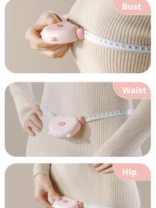 1/2pcs Pink White Brown High Precision Tape Measure, 3D Scale, Portable Soft Tape, Multi-Functional Waist Measuring Tape, Fitness Tape Measure, Thickened Anti-Drop - One Size Fits All - View 7