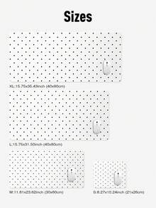 Black & White Small Polka Dot Premium Mouse Pad, Minimalist Office Desk Mat Keyboard Pad Simple Desktop Protector, Suitable For Office And Home Use - Thick Anti-Slip Keyboard Mouse Accessory, Multiple Sizes Available. Back To School Desktop Accessory, Office Supplies, Office Desk Accessory, Mouse Pad, Desktop Mouse Pad - Rectangle - View 9