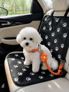 1pc Adjustable Pet Car Restraint Leash With Metal Clip Headrest Strap, Suitable For Dogs, Cats And Small Pets Travel Leash, Back Seat Travel, Walking, Training, Camping And Holiday Trips Car Accessory, Christmas Gift For Pet Owners - Multicolor - View 19
