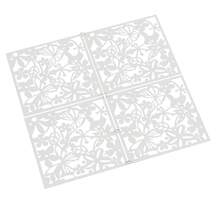 SHIOUCY 12-Panel Hanging Foldable Room Divider, White PP Hollow-Carved Privacy Screen For Space Partition & Home Decor - White - View 9