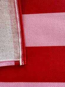2/4/6 Pcs Kitchen Cloth Artwork Mother's Day Place Mats Table Runner Pink Red Black Stripe Decoration, For Table Seasonal Holiday Decor, Festive Heat Resistant Coasters, Machine Washable, For Home & Kitchen Use - Pink - View 6