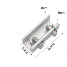 Khóa giới hạn cửa sổ trượt, chặn cửa sổ bằng sắt, khóa giới hạn cửa sổ chống rơi điều chỉnh được kèm chìa, khóa bảo vệ rãnh cửa sổ và cửa trượt, bộ 2 cái - A - Xem 2