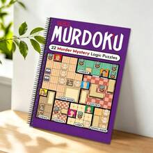 Ny Sudoku Detective pusselbok, detektivmysterier med logikpussel, kombinerar sudoku och detektivresonemang, inkluderar rumsliga ledtrådar och dolda målkaraktärer, utmärkt träning för logiskt tänkande, flera stilar tillgängliga (penna ingår ej) - Ett stycke - Visa 10