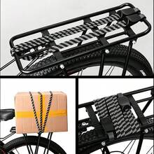 1PC 65CM Bicycle Resistance Band, 3-In-1 Elastic Bungee Cord With Hooks, Adjustable Elastic Rope Luggage Tie Strap, Suitable For Bicycle Electric Bike Rear Cargo Rack Luggage Rack, Perfect Bicycle Accessory. - Multicolor - View 1