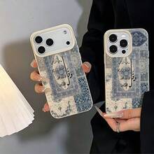 1 buah Casing Ponsel Bahan TPU Motif Karpet Persia Biru Vintage & Kolase Ayat Alkitab Kompatibel Dengan iPhone 17 Pro Max/17/16 Pro Max/15/13/12/11/ S20 FE/A15/S24/A55/ Note 11/Note 12/Note 13 Pro Pelindung Lembut Tahan Guncangan Cakupan Penuh - Putih - View 5