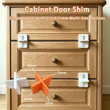 2pcs/4pcs 4-In-1 Drawer Spacers (One Spacer Set Includes 2/3/4/5mm Spacers); Cabinet Door Spacers Drawer Sealing Strips; Cabinet Door Sealing Strips; Wood Board Connection Angle Sealing Strips, Suitable For Various Commonly Used Boards. - A - View 8