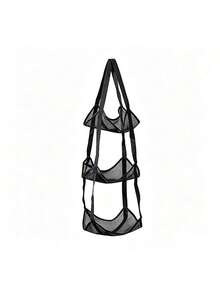 Vertical Mesh Basketball Storage Bag Sports Ball Storage Bag Multi-Layer Hanging Organizer For Basketball Volleyball Helmets Toys And Equipment Organization Space-Saving With Compartments Basketball Essential Accessories - Multicolor - View 13