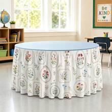 Vintage Botanical Tablecloth, Framed Wildflower And Specimen Plant Print Polyester Tablecloth, Suitable For Tea Parties, Rustic Weddings, Spring Garden Parties, Family Brunches And Elegant Home Decor - A - View 6