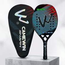 CAMEWIN 3K Full Carbon Fiber Beach Tennis Racket, Rough Surface Beach Paddle Racket For Adult Professional Training Competition, With Protective Carry Bag - Multicolor - View 10