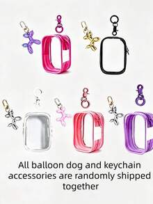 5 Colors Optional Mini Doll Figure Storage Bag Balloon Dog Storage Set, Suitable For Dollhouse Storage, Mini Miniature Model, Earphone Storage, Bag Accessories, Stationery Storage, Gift Box, DIY Handmade Accessories - Multicolor - View 10