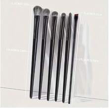 6pcs Soft Eyeshadow Brush Set, Eye Makeup Smudge, Silk Line, Eyeliner Blade, Eye Detail Small Makeup Brushes - Multi-color B - View 5