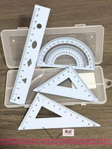 Multifunctional Geometric Ruler Set, Protractor, Triangle Ruler, Straight Ruler, Manual Measurement And Drawing Tools With Storage Box, Suitable For School DIY Woodworking, Learning Assistance, Student Supplies And Back To School Season - View 11
