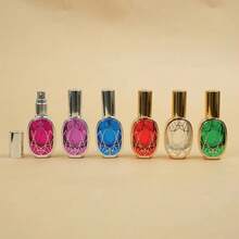 10ml Perfume Spray Bottle Empty Bottle Pump Spray Design Glass Perfume Bottle Geometric Pattern Glass Travel Cosmetic Bottle - Multicolor - View 3