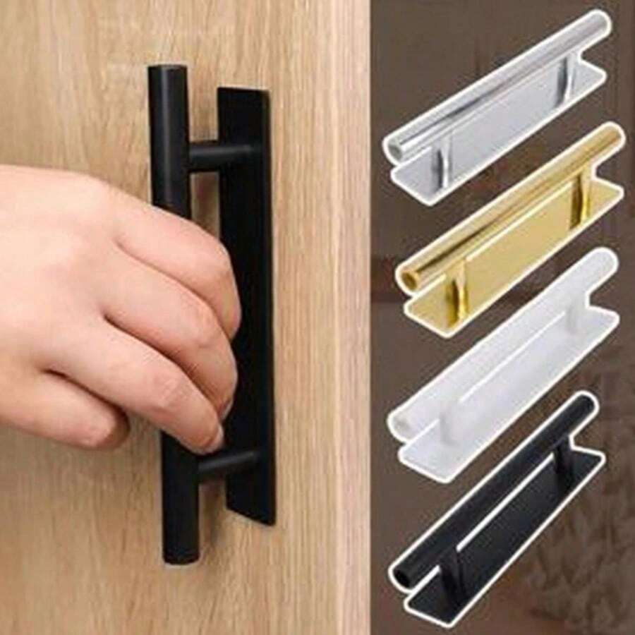 4件/2件/1件 自黏式家具把手,適用於整理櫥櫃和推拉門,也可作為門開關拉手使用 - 彩色 - 查看 1