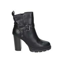REFRESH | Women's Refresh Heeled Boots – Stylish Black Boots With Buckle Detail – Side Zipper Boots – High Heel With Platform – Model 176062 - 黑色 - 查看 1