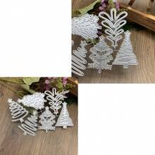 1 buah Templat Pemotong Logam untuk Kartu Ucapan Bintang Pohon Natal, Templat Pemotong Dekorasi Bunga Pohon Natal, Kertas Timbul untuk Pembuatan Kartu - Cocok untuk Timbul Scrapbooking, Alat Kerajinan Tangan Tahan Lama, Kartu Ucapan Buatan Tangan DIY, Amplop, Jurnal, dan Album Foto - Pohon Natal - View 7