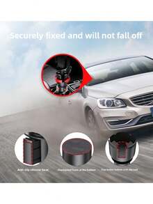 2合1汽車杯架手機支架，可調式底座配長臂，免持 360° 旋轉防滑手機架，適用所有智慧型手機，通用汽車儀表板手機支架 - 彩色 - 查看 8