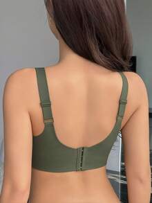 DAZY Women's Seamless Bra - Adjustable Shoulder Straps, Wireless Support, Suitable For Daily Wear, Ultra Soft And Breathable Fabric,Women's Spring Clothing - Green - View 8