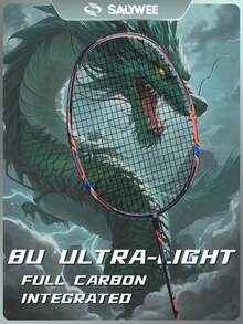 ALP Archer T700 Pro Full Carbon Offensive Badminton Racket, Sturdy Shaft For Vibration Damping, Tension ≤30lbs, With Free Bag And Grip Tape, Head-Heavy Design Enhances Power, Ideal For Tournaments, Training Players, Black/Red/Purple Sports Gear - Multicolor - View 5