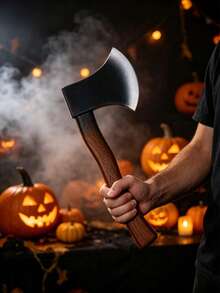 Halloween Realistic Foam Axe Prop, Non-Sharp Simulated Hand Axe, Role Play Theme Party Decoration Toy - Multicolor - View 4