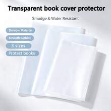 10pcs Back To School Transparent Book Covers Book Wraps Book Sleeves Book Protectors - Transparent - View 8