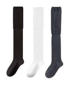 Women's Vintage Style Over-The-Knee Slouch Socks, Long Tube Socks For Spring, Summer, Autumn, Winter, Suitable For Tall Boots/Loafers, Essential For Lazy Chic Streetwear - Multicolor - View 13