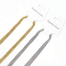 10PCS Stainless Steel Hammer Round Chain, Suitable For Various DIY Accessories Matching - 10PCS Hammer Round Chain - View 1