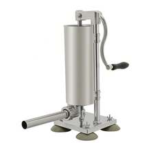 Virellio Stainless Steel Vertical Manual Sausage Stuffer Machine With Enlarged Silicone Suction Cups For Restaurants, Snack Bars, Canteens, Workshops, And Markets - Silver - View 7