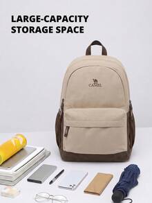 CAMEL CROWN Foldable Large Capacity Travel Bag Backpack, Short Trip Fitness Storage Bag - Khaki - View 4