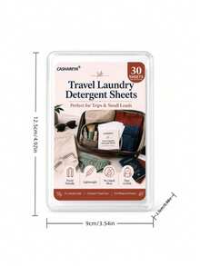 Multi-Specification Travel Laundry Sheets, Portable Laundry Sheets, Disposable Sheets, Travel Use, Stain Removal, Odor Removal, Antibacterial, Deodorizing, Home Use, Machine Wash And Hand Wash Compatible, Daily Essential, Gentle And Soft, Instant Effect With Water, Commercial And Home Use - Portable Laundry Detergent Sheets for Travel - View 8